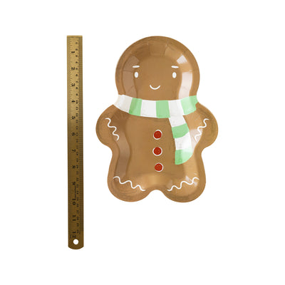 PLTS384A - Scarf Man Shaped Paper Plate