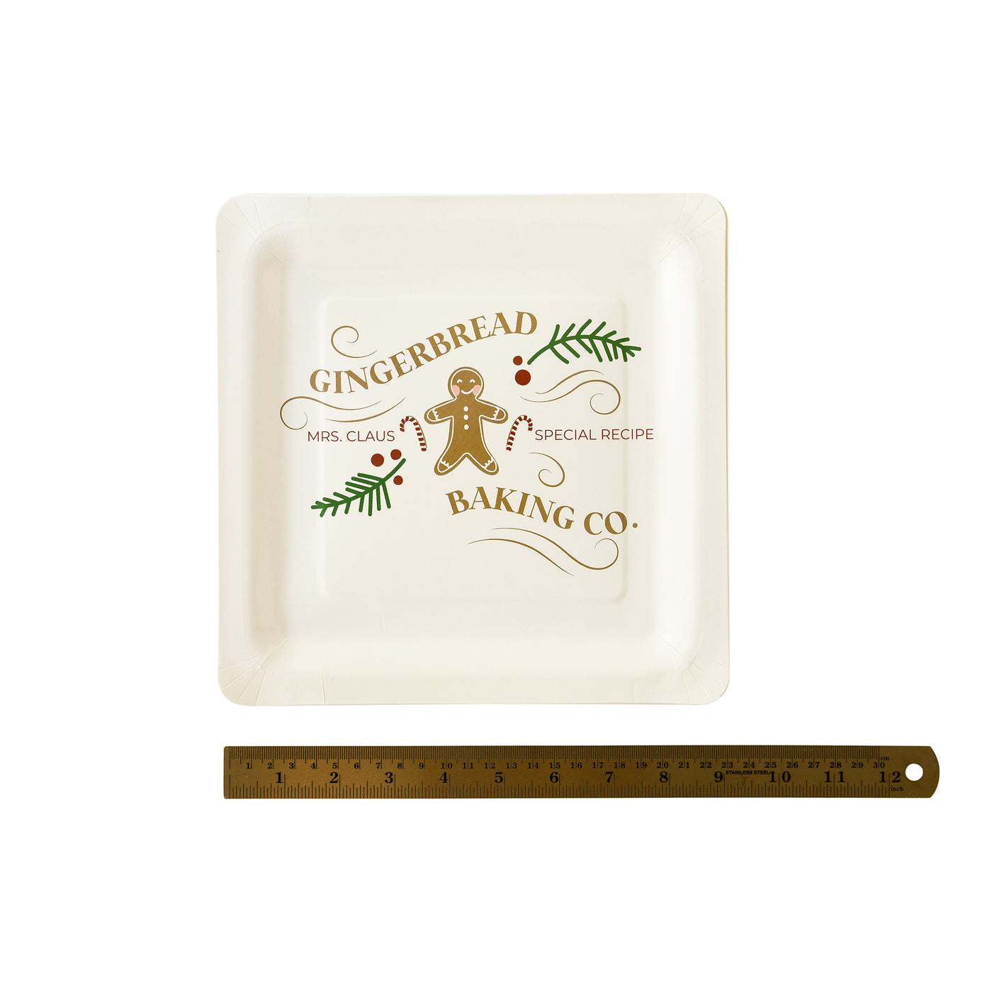 PLTS392C - Gingerbread Brand Paper Plate