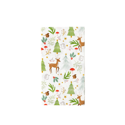 PLTS394Q - Christmas Forest Paper Dinner Napkin