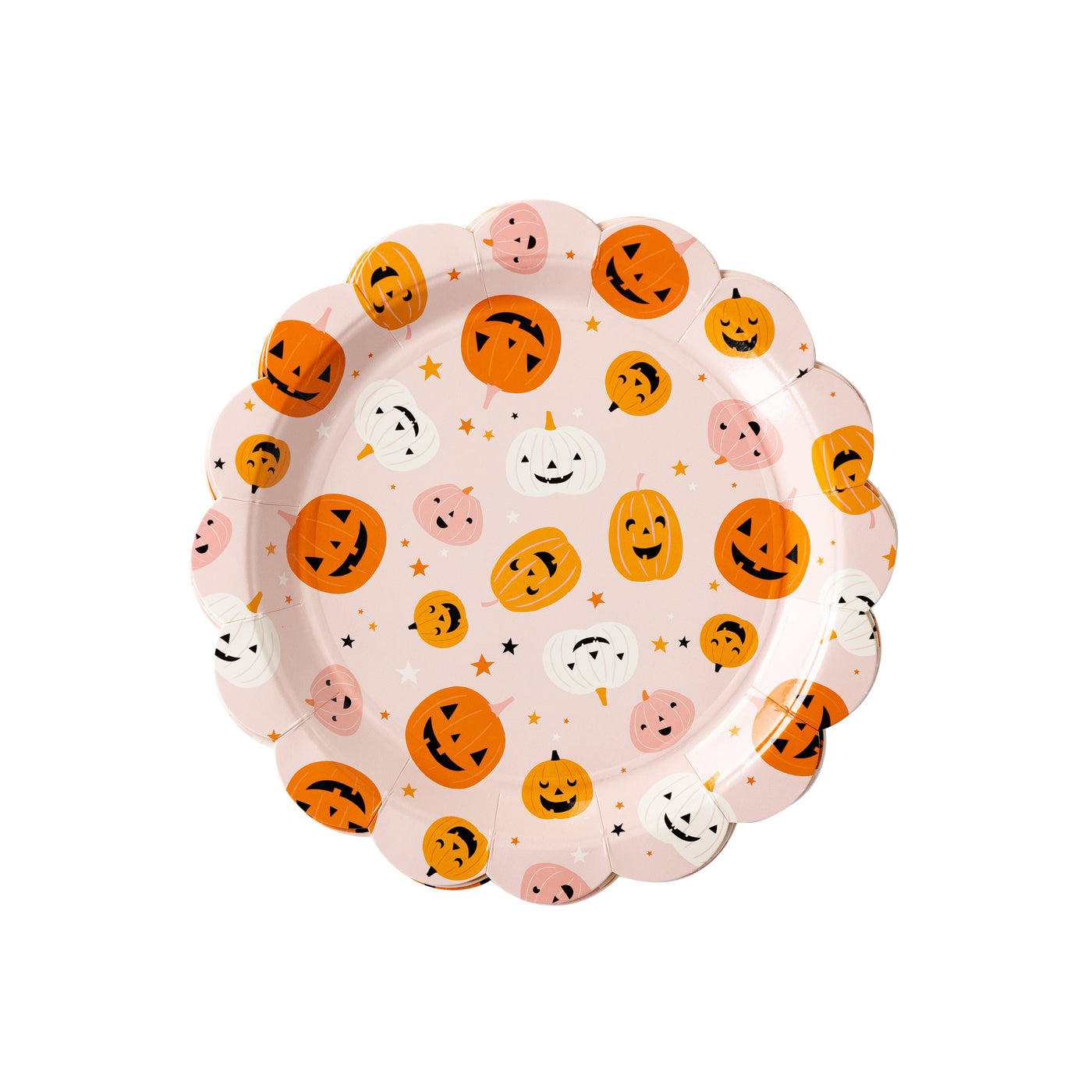PUM1041 - Hey Pumpkin Scattered Pumpkins Paper Plates