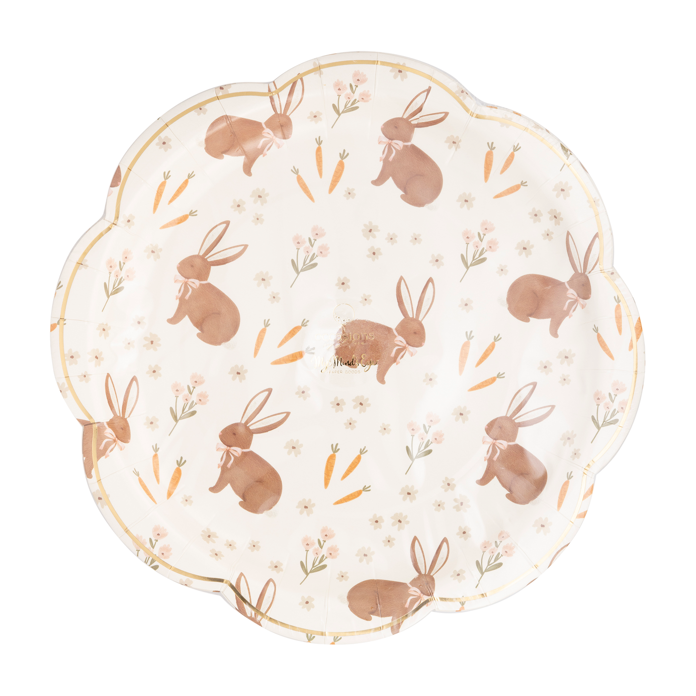 RAB1040 -  Occasions By Shakira - Rabbit Scatter Paper Plate