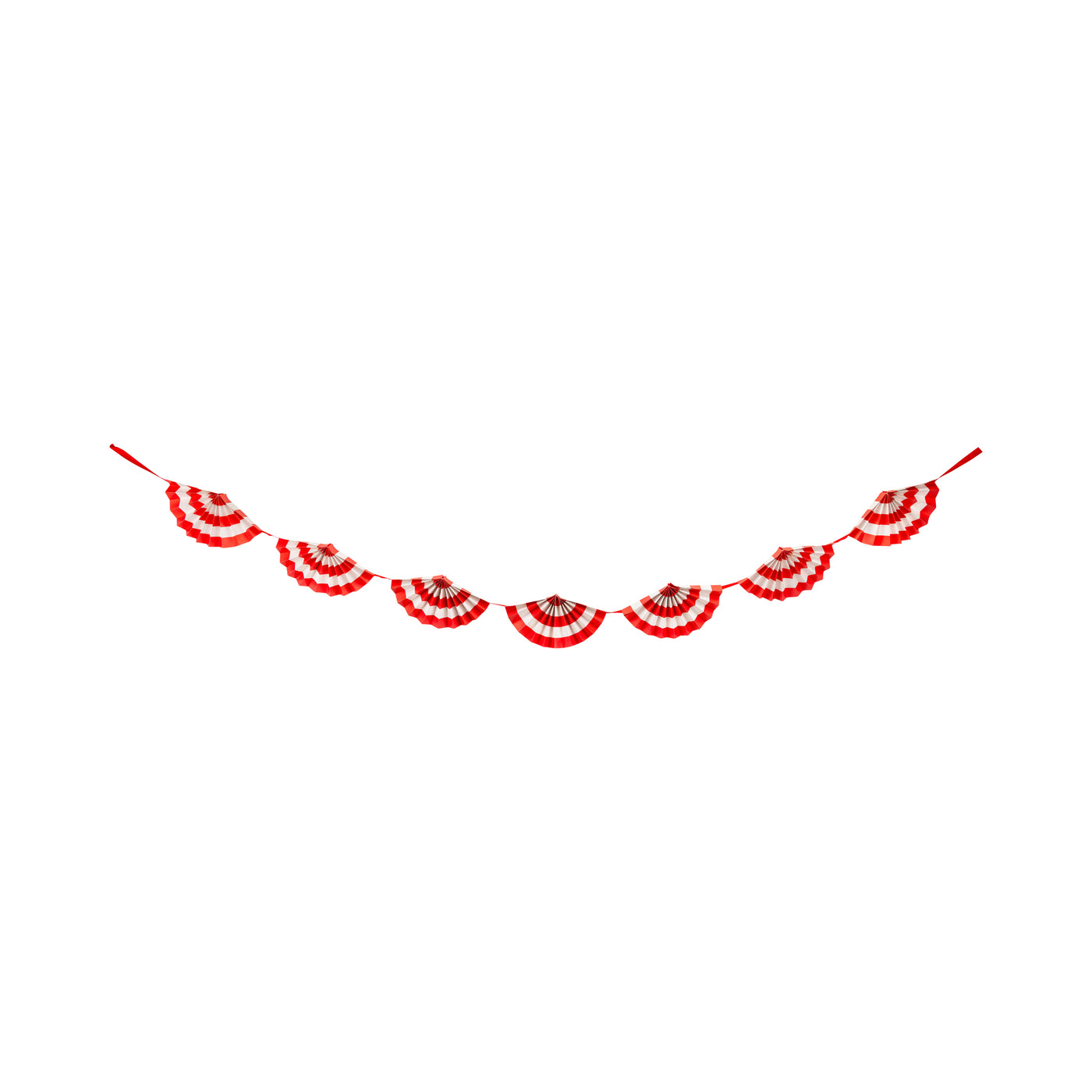RET1203 - Red & White Fan Bunting Banner