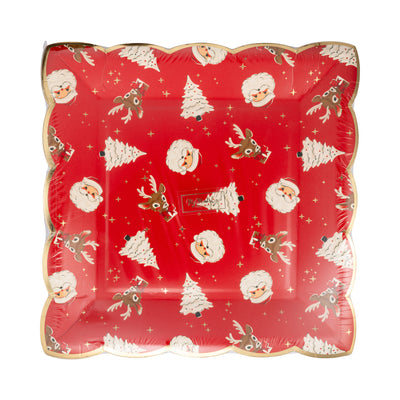 RET1241 - Retro Holiday Pattern Plate