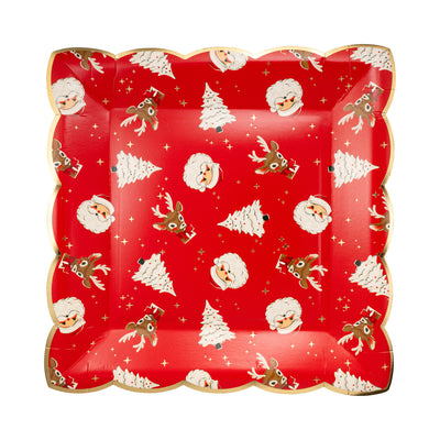 RET1241 - Retro Holiday Pattern Plate