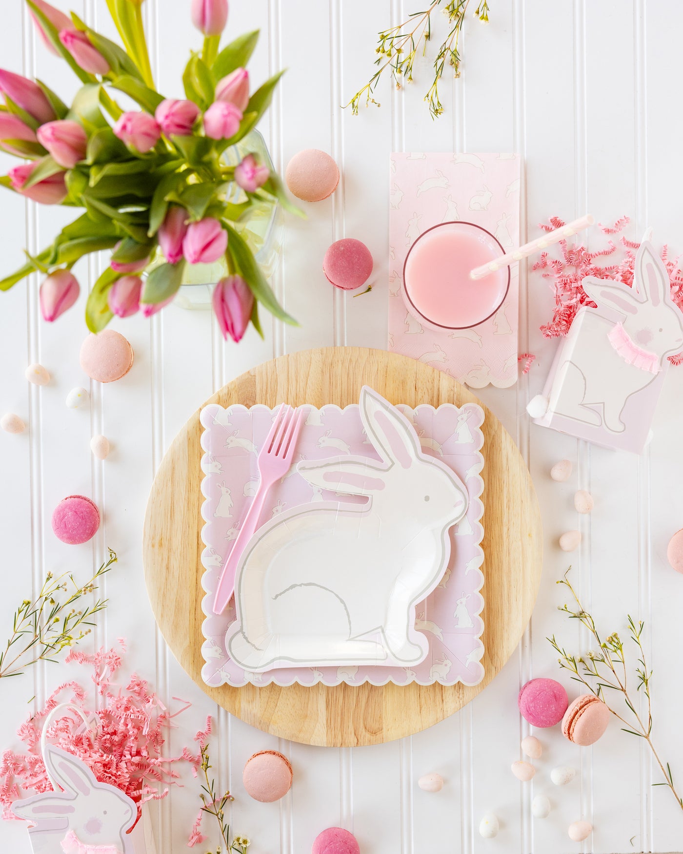 SBN1039 - Bunny Pattern Paper Dinner Napkin