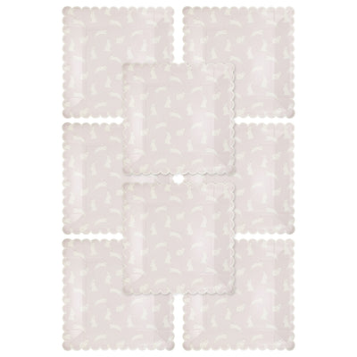 SBN1041 - Bunny Pattern Paper Plate
