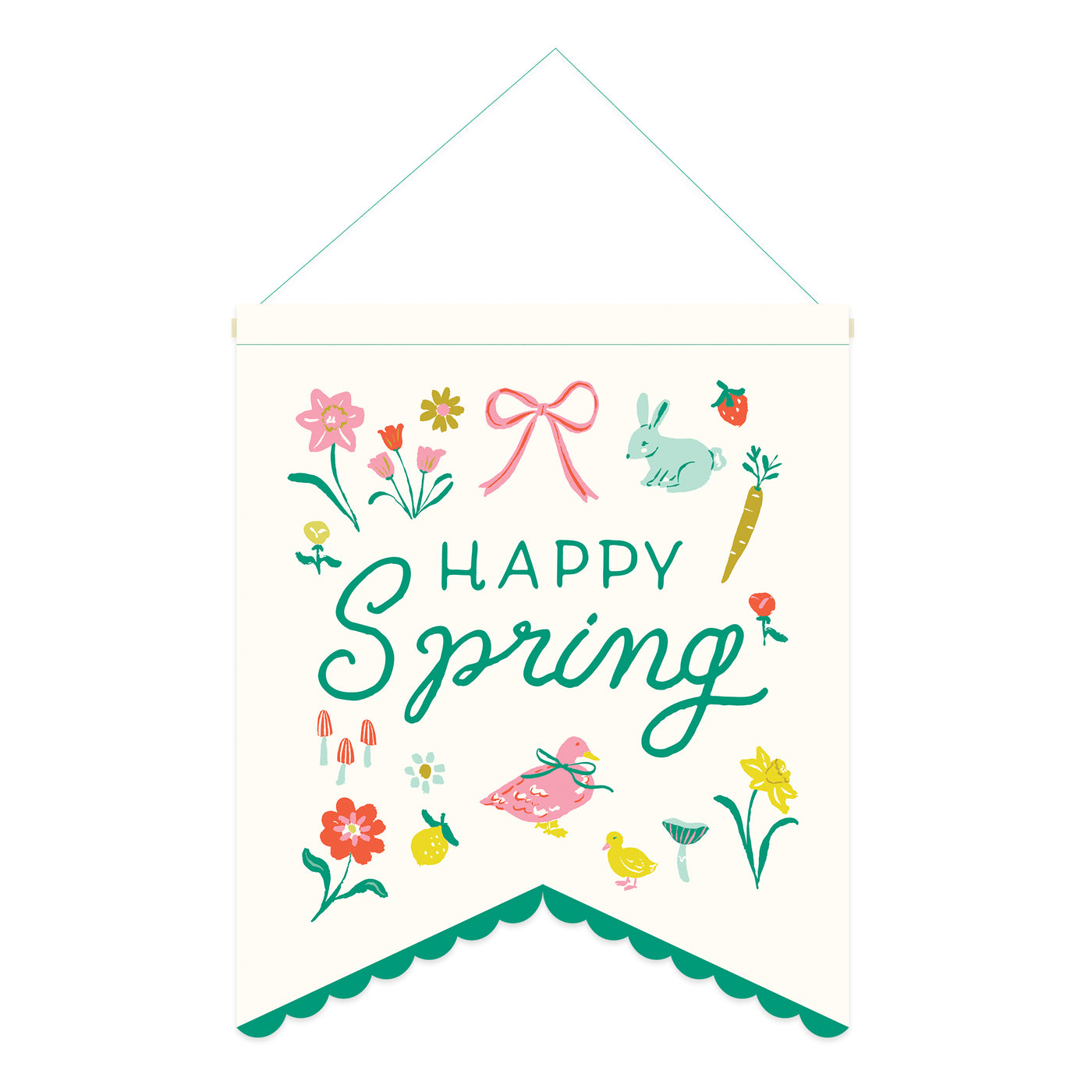 SCT1108 - Happy Spring Canvas Banner