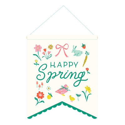 SCT1108 - Happy Spring Canvas Banner