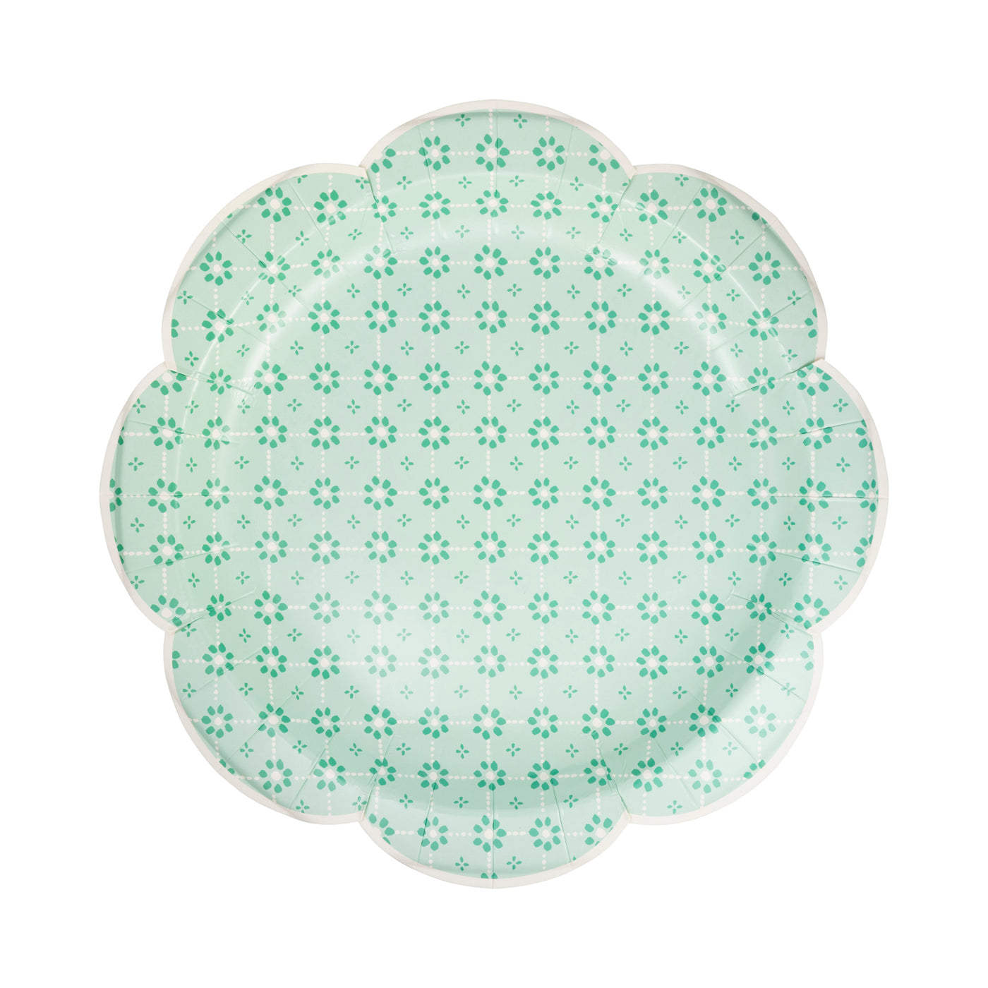 SCT1141 - 11" Green Wicker Plate