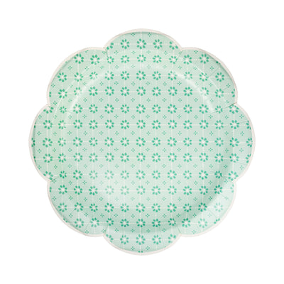 SCT1141 - 11" Green Wicker Plate