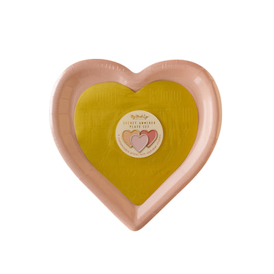 SEC1040 - Customizable Heart Paper Plate Set