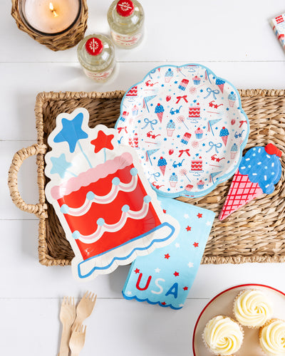 SMT1137 - USA Stars Dinner Napkin