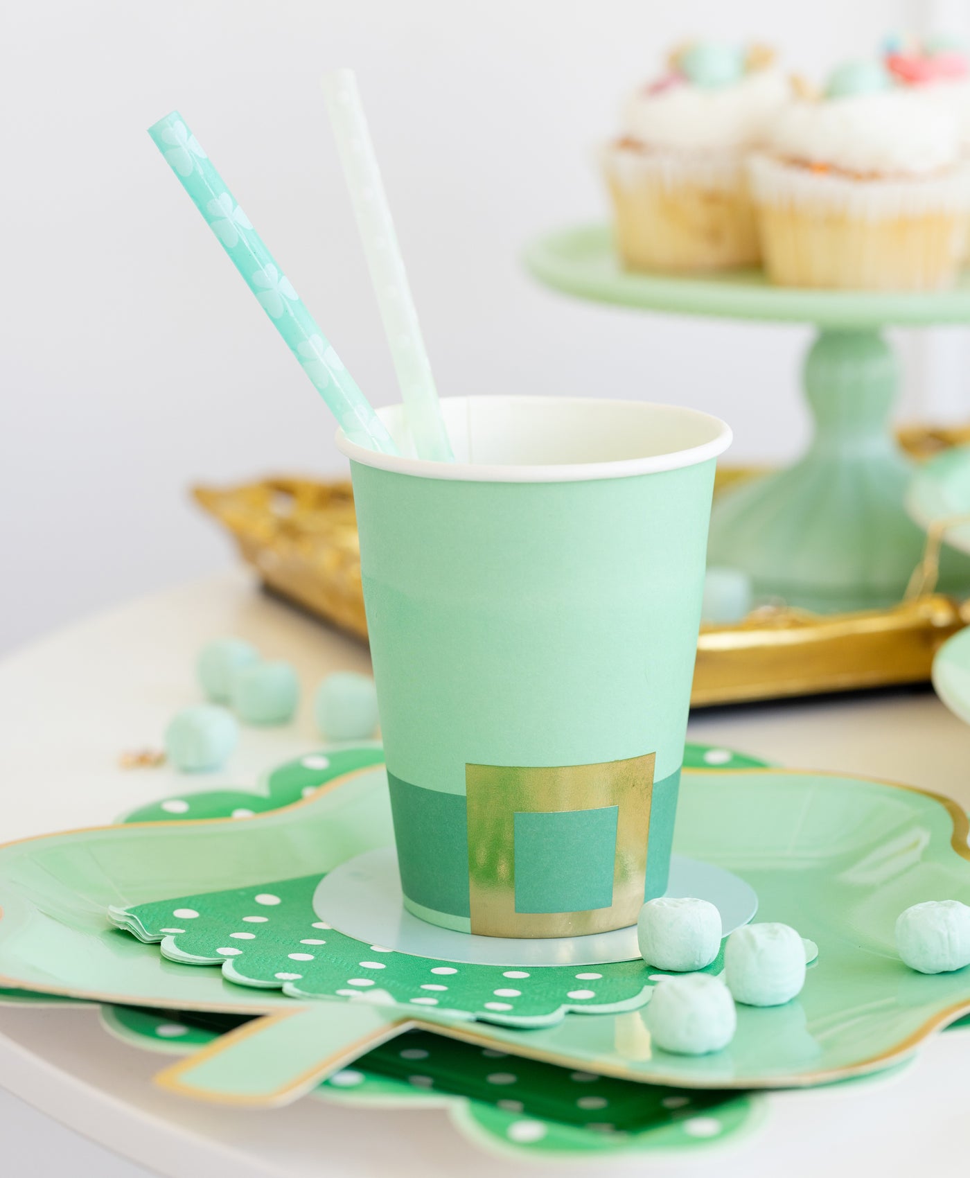 SPD1115 - Green Color Changing Straws