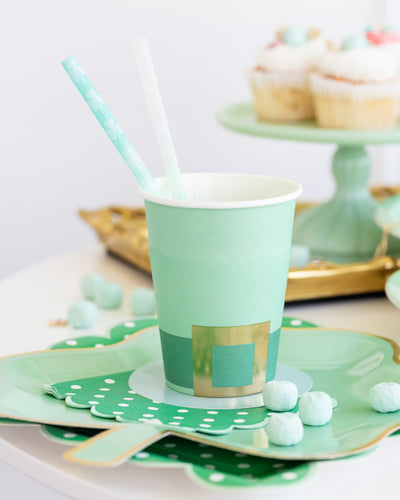 SPD1115 - Green Color Changing Straws