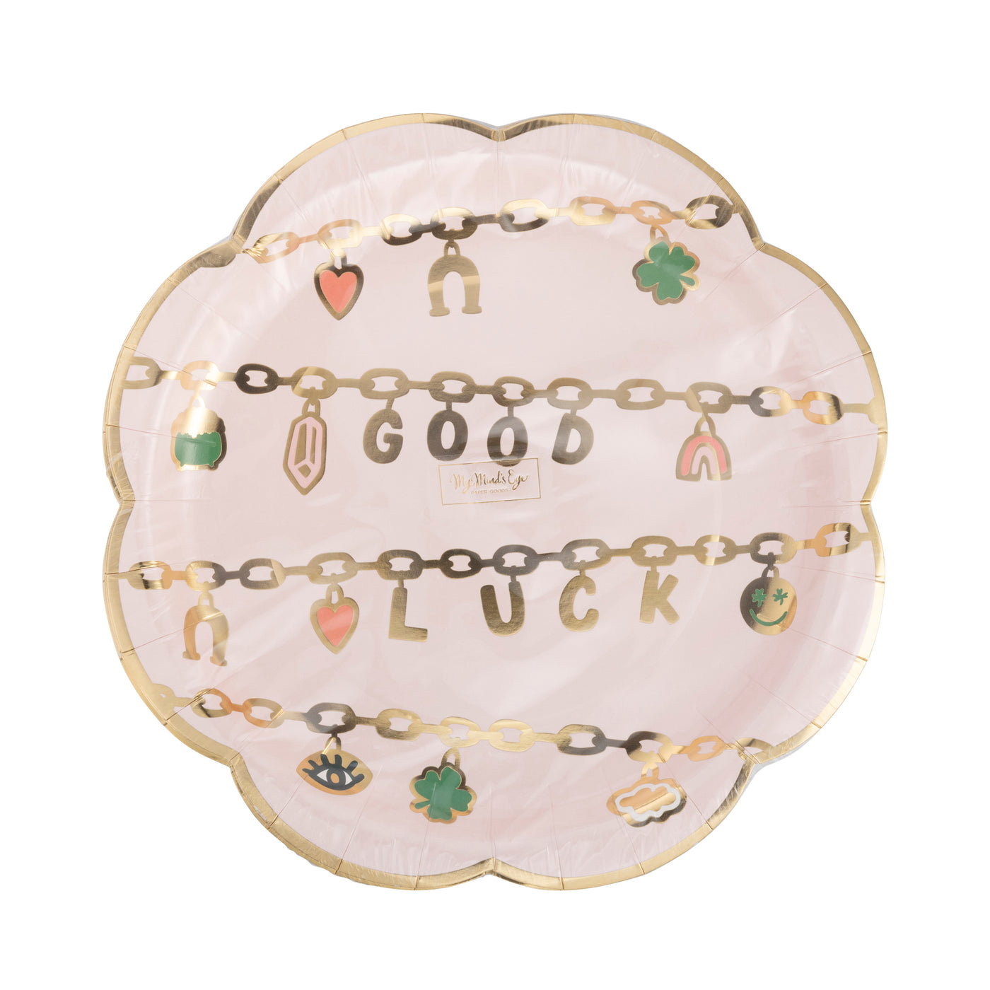 SPD1142 - Gold Luck Scallop Plate