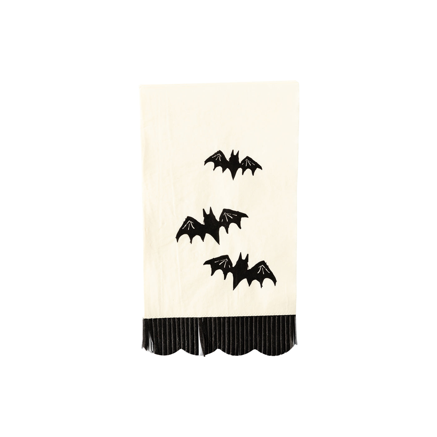 SPK1139 - Bats Fringe Scallop Dinner Napkin