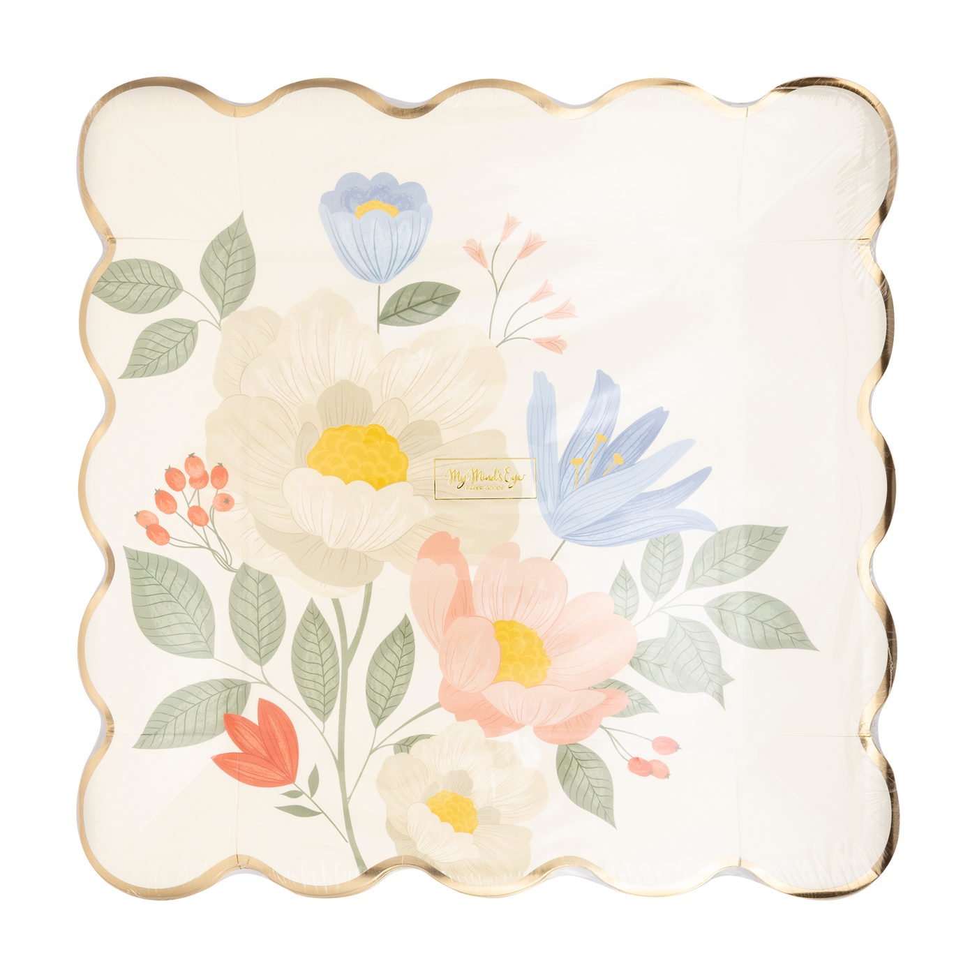 SPR1042 - Floral Corner Plate