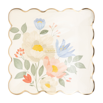 SPR1042 - Floral Corner Plate