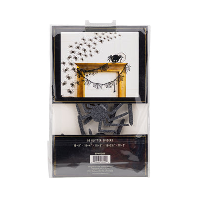 SPW1207 - Glittered Wall Décor Spiders
