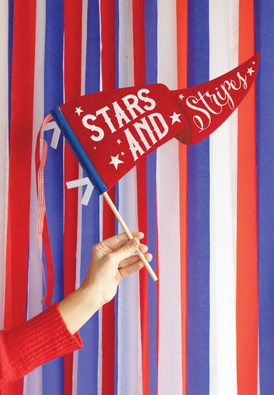 SSP1015 - Stars and Stripes Felt Pennant Banner