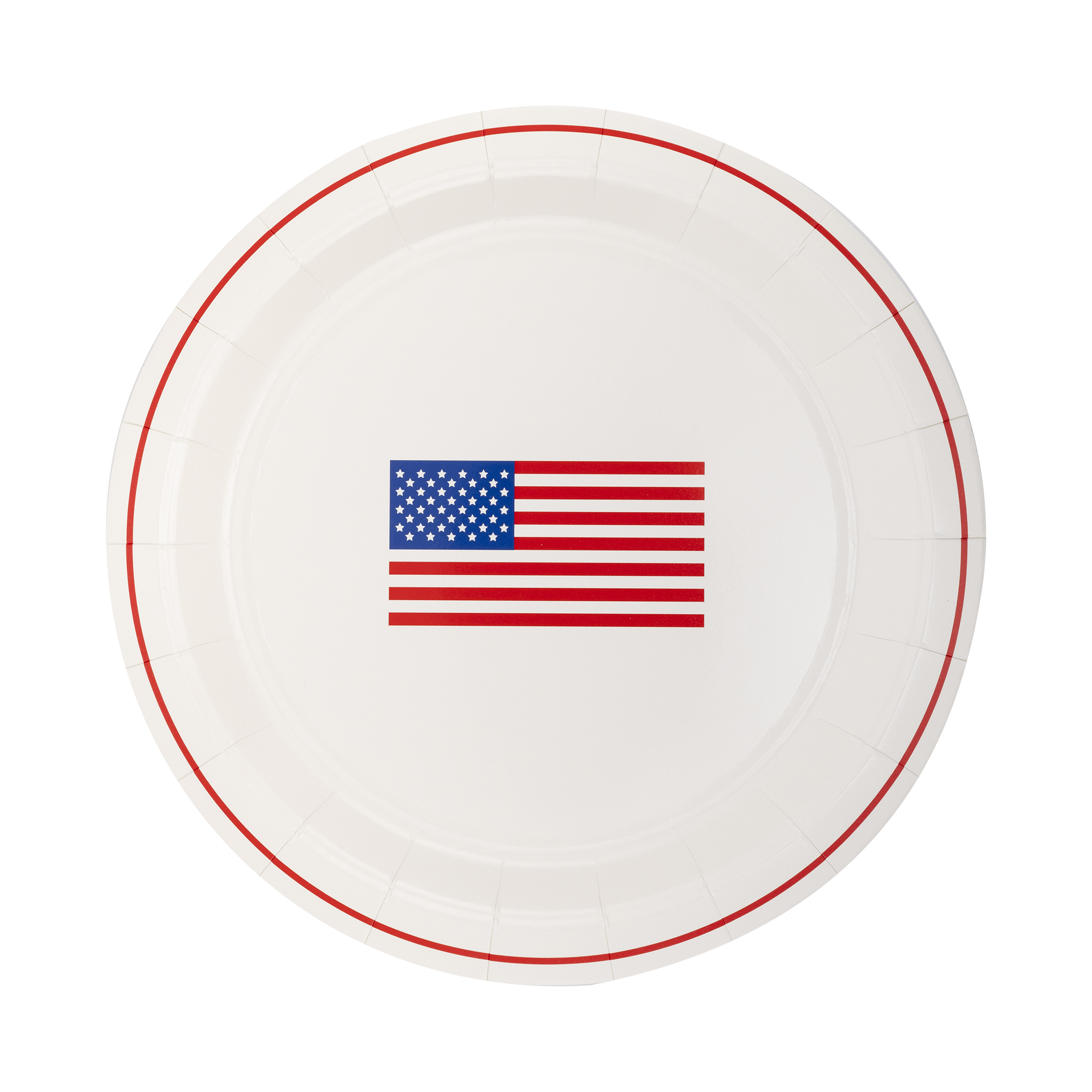SSP1040 - Round Flag Paper Plate – My Minds Eye Paper Goods Wholesale