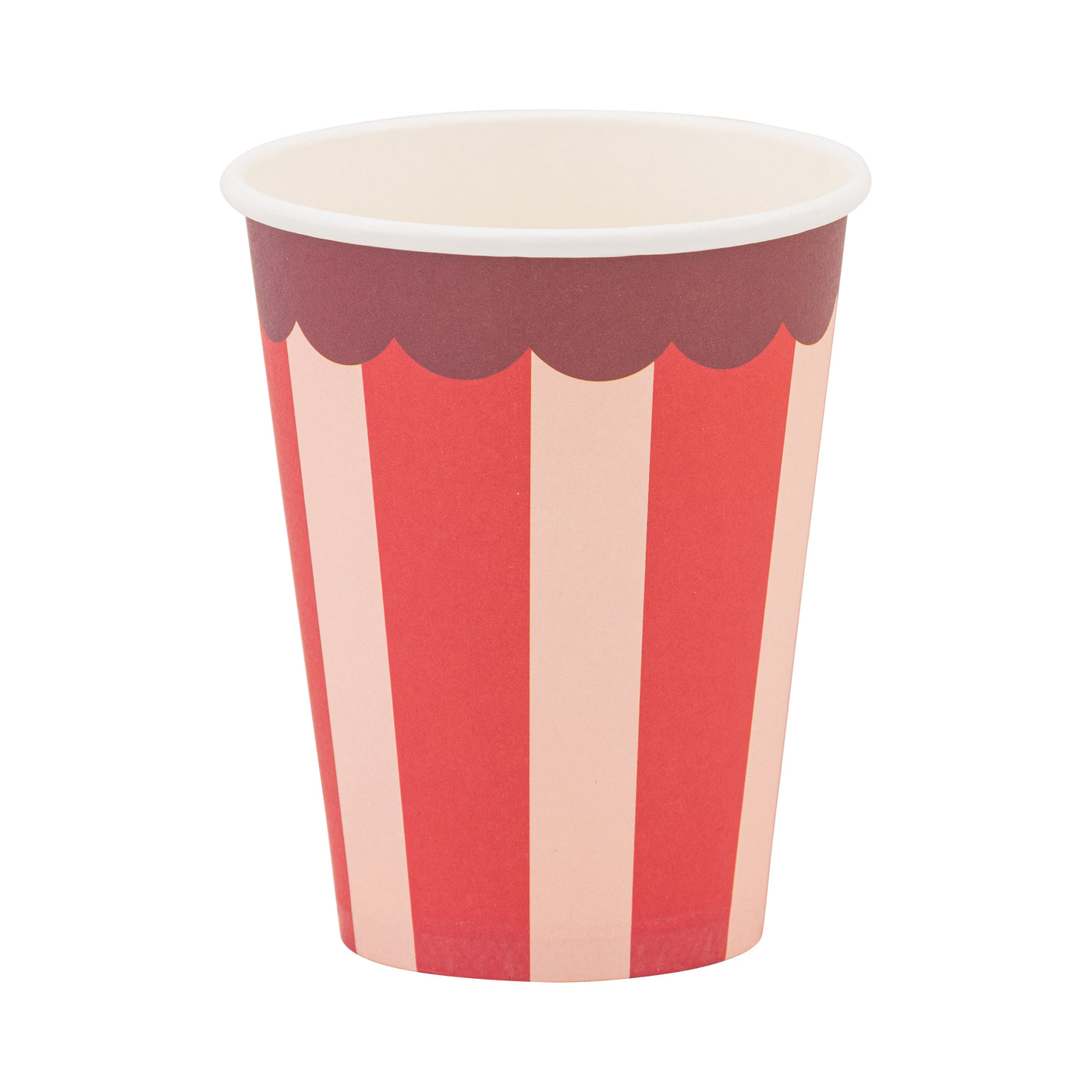STN1210 - Pink & Red Striped Party Cup
