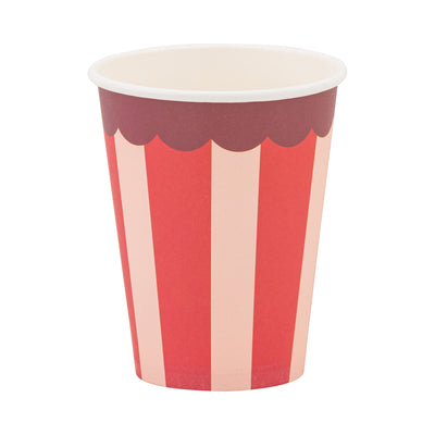 STN1210 - Pink & Red Striped Party Cup