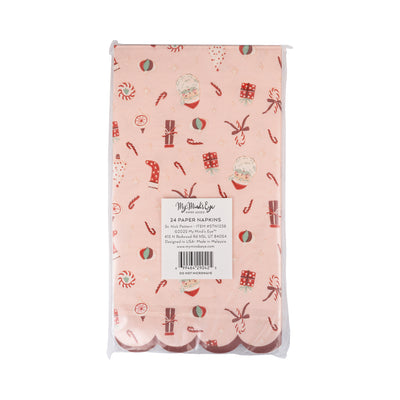 STN1238 - St Nick Pattern Dinner Napkin