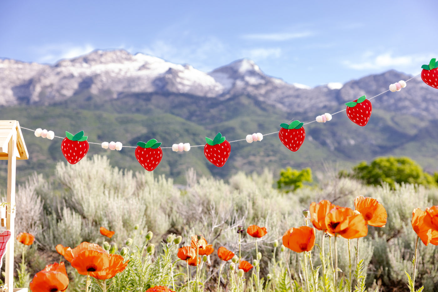 STW1102 - Felt Strawberry Banner