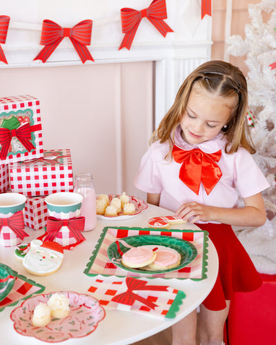 SUG1210 - Plaid Cup with Bow