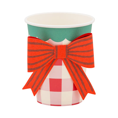 SUG1210 - Plaid Cup with Bow