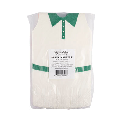 TEN1139 - Tennis Dress Fringed Napkin Set