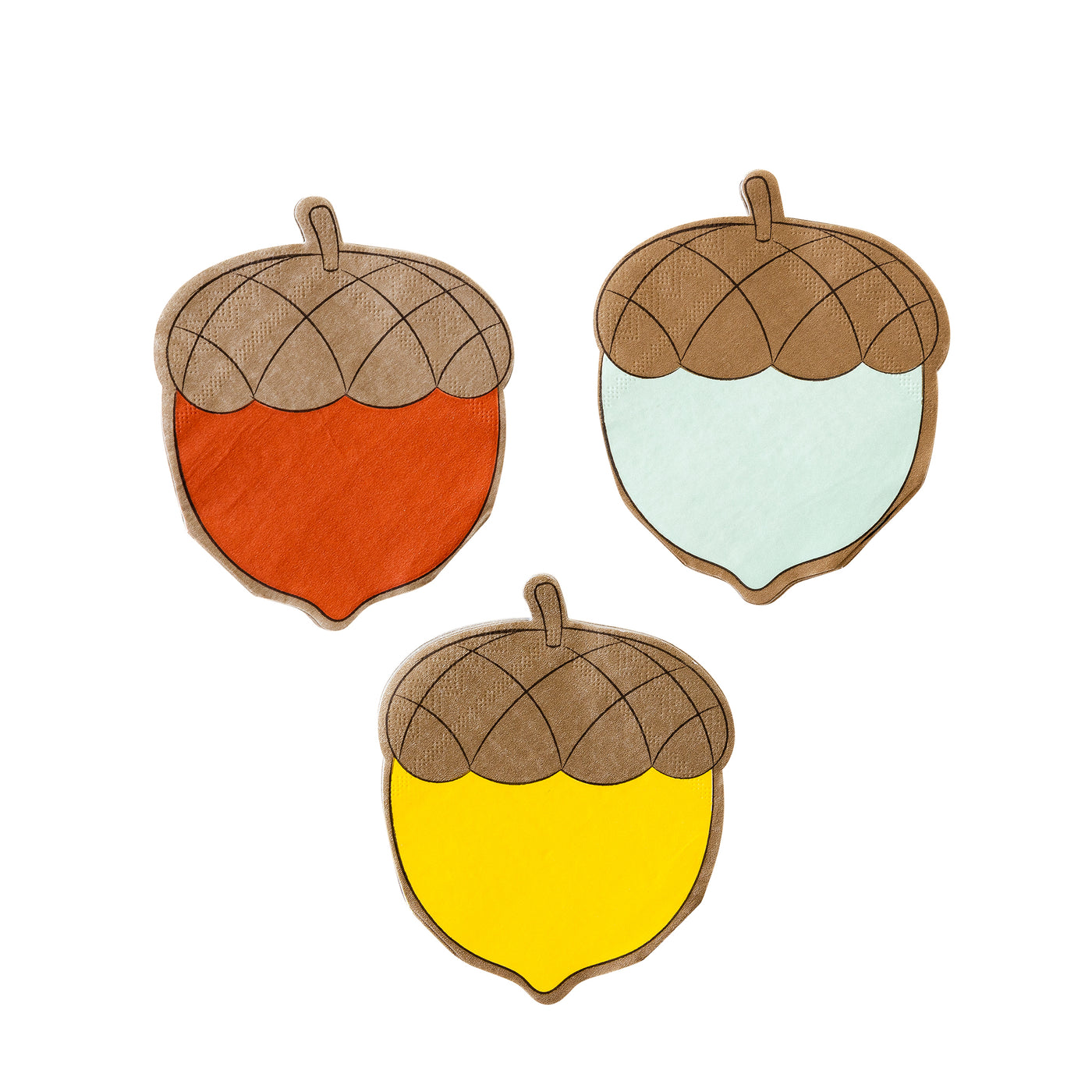 THP1035 -Occasions By Shakira - Harvest Acorn Shaped Cocktail Napkin Set
