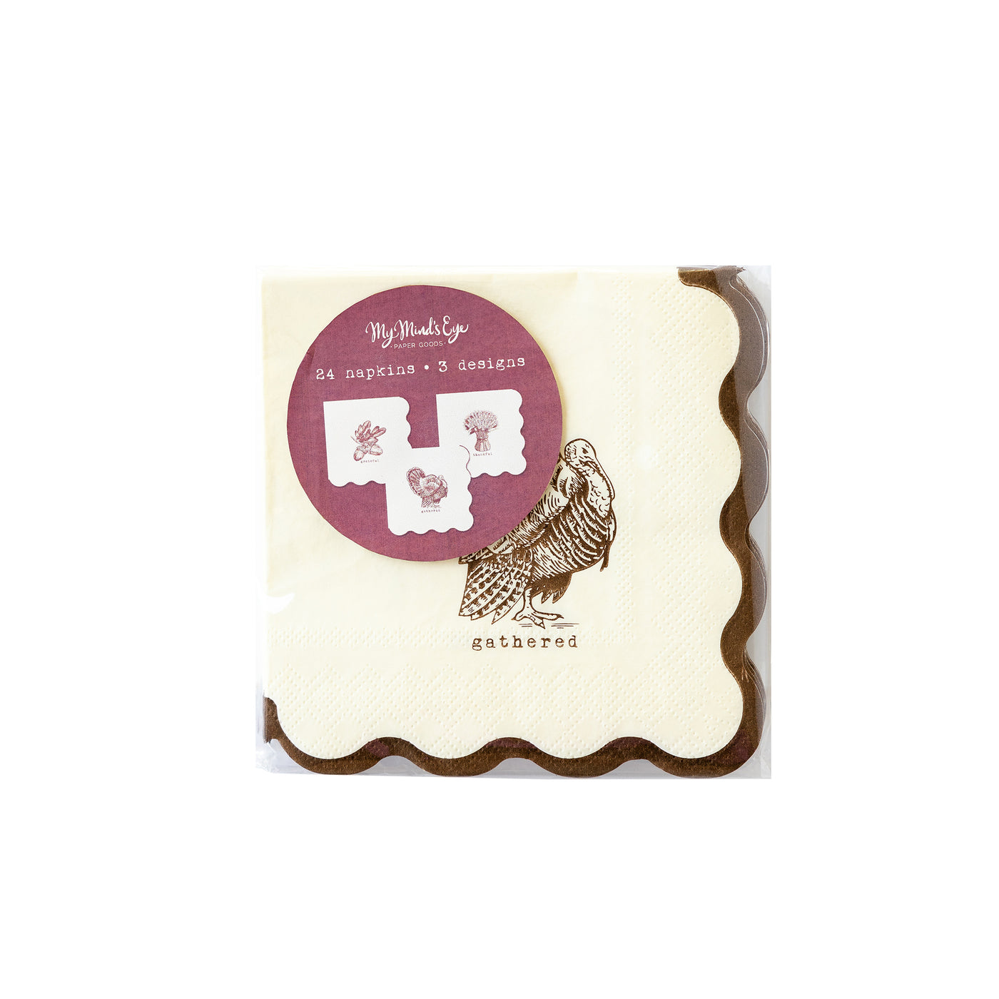 THP1036 - Harvest Icon Paper Cocktail Napkin Set