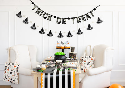 TTS1202 - Trick or Treat Felt Glow in the Dark Banner