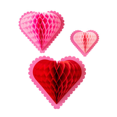 VAL1004 - Heart You Honeycomb Hanging Hearts