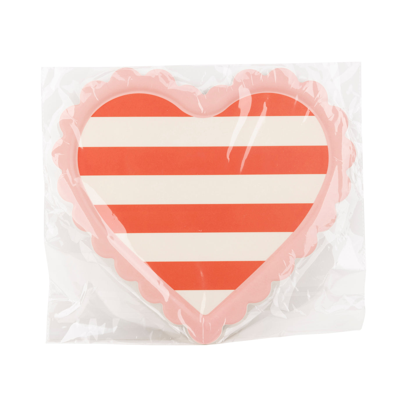 VAL1120 - Scalloped Striped Heart Tray