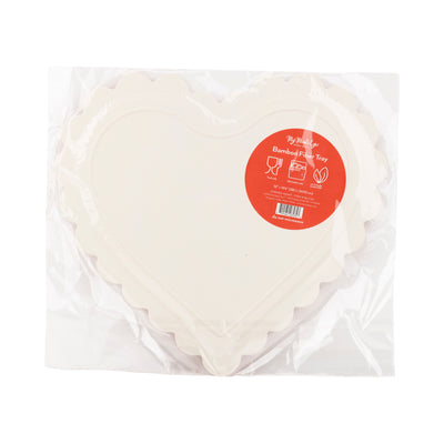 VAL1120 - Scalloped Striped Heart Tray