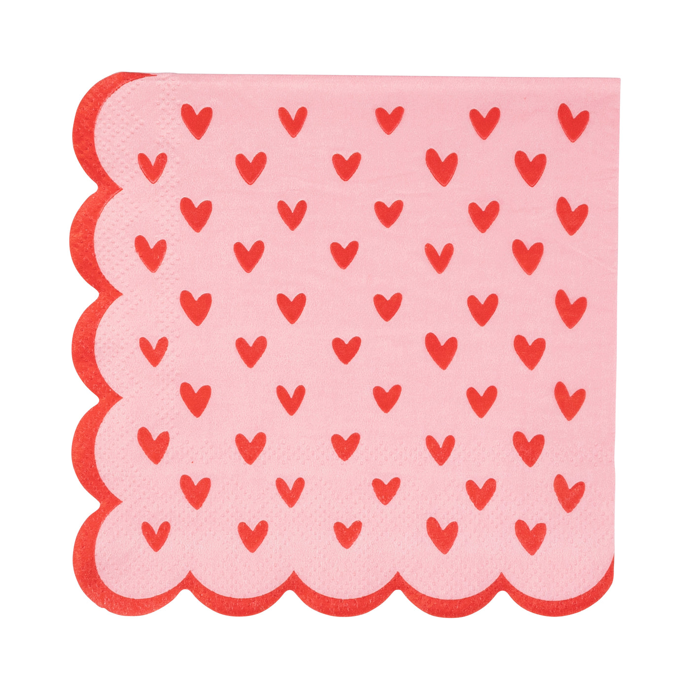 VAL1138 - Scalloped Hearts Cocktail Napkin