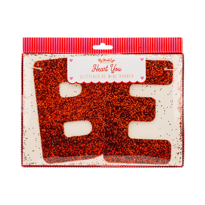 VAL1202 - Be Mine Glitter Banner