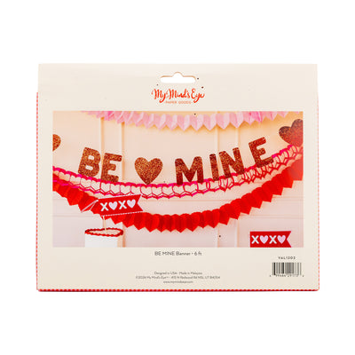 VAL1202 - Be Mine Glitter Banner
