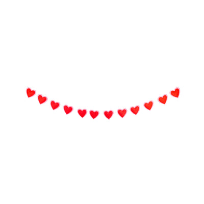 VAL1203 - Puffy Heart Felt Banner
