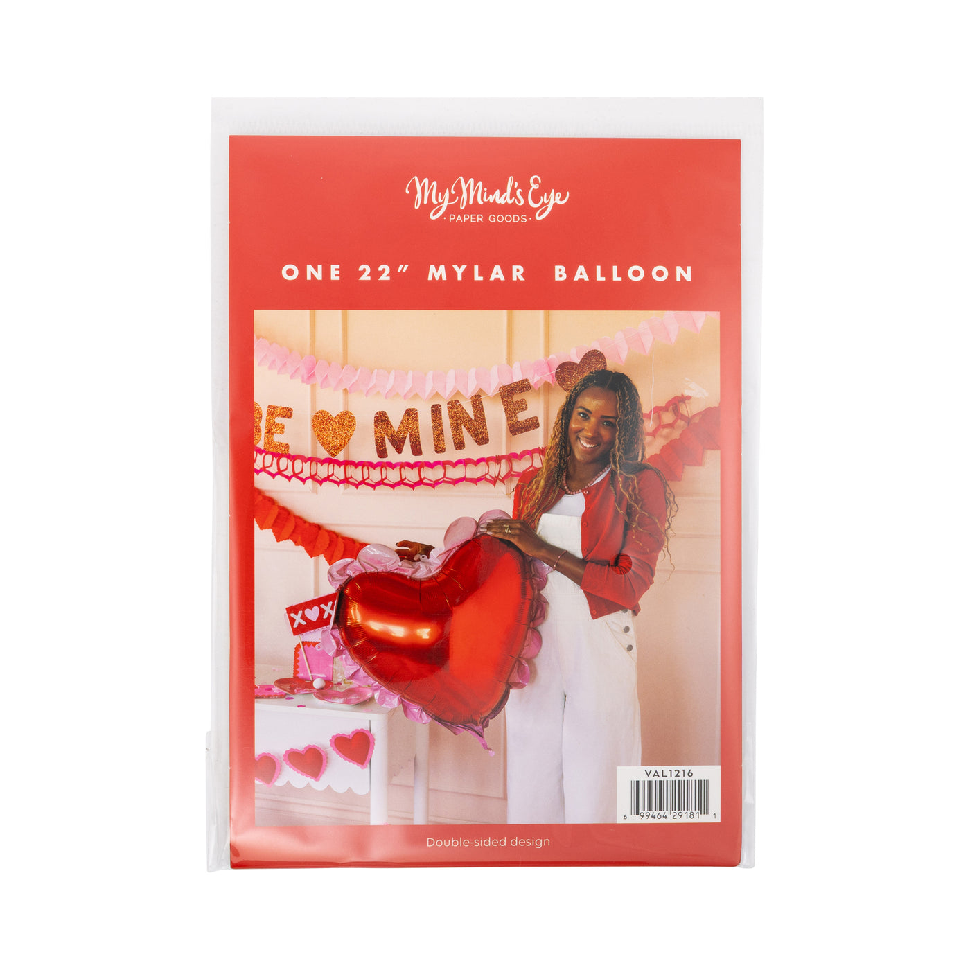 VAL1216 - Scalloped Heart Mylar Balloon