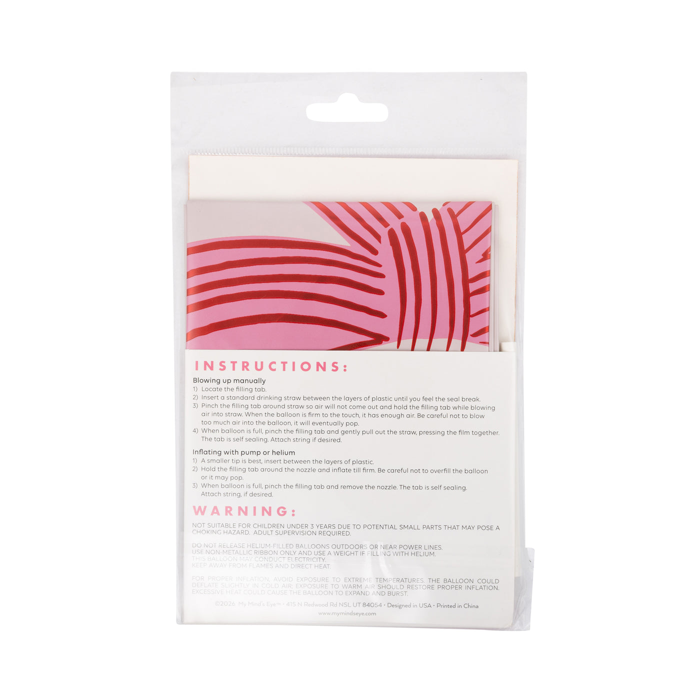 VAL1217 - Bow Heart Mylar Balloon