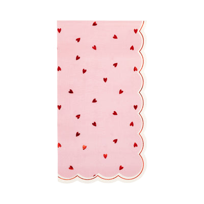 VAL1236 - Scattered Hearts Dinner Napkin