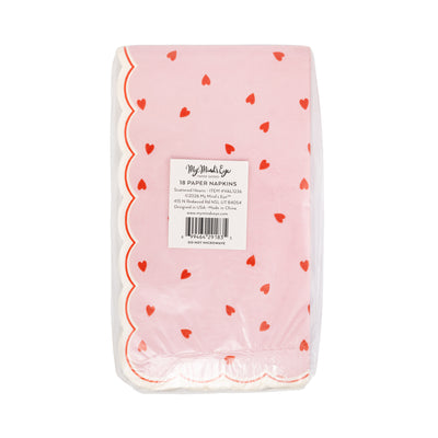 VAL1236 - Scattered Hearts Dinner Napkin