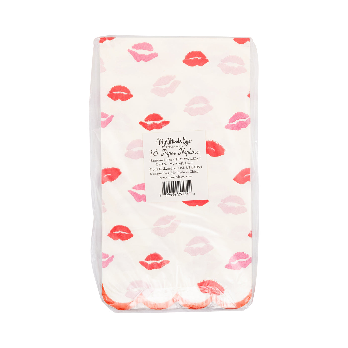VAL1237 - Scattered Lips Dinner Napkin