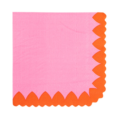 VAL1239 - Scalloped Heart Border Cocktail Napkin