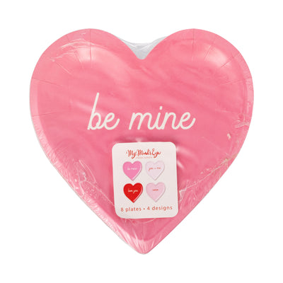 VAL1241 - Conversation Heart Shaped Plate Set