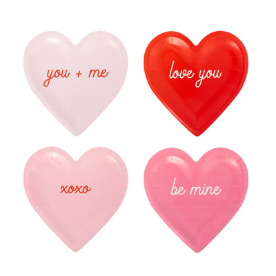 VAL1241 - Conversation Heart Shaped Plate Set